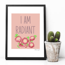 Load image into Gallery viewer, I am radiant - A4 digital art print download