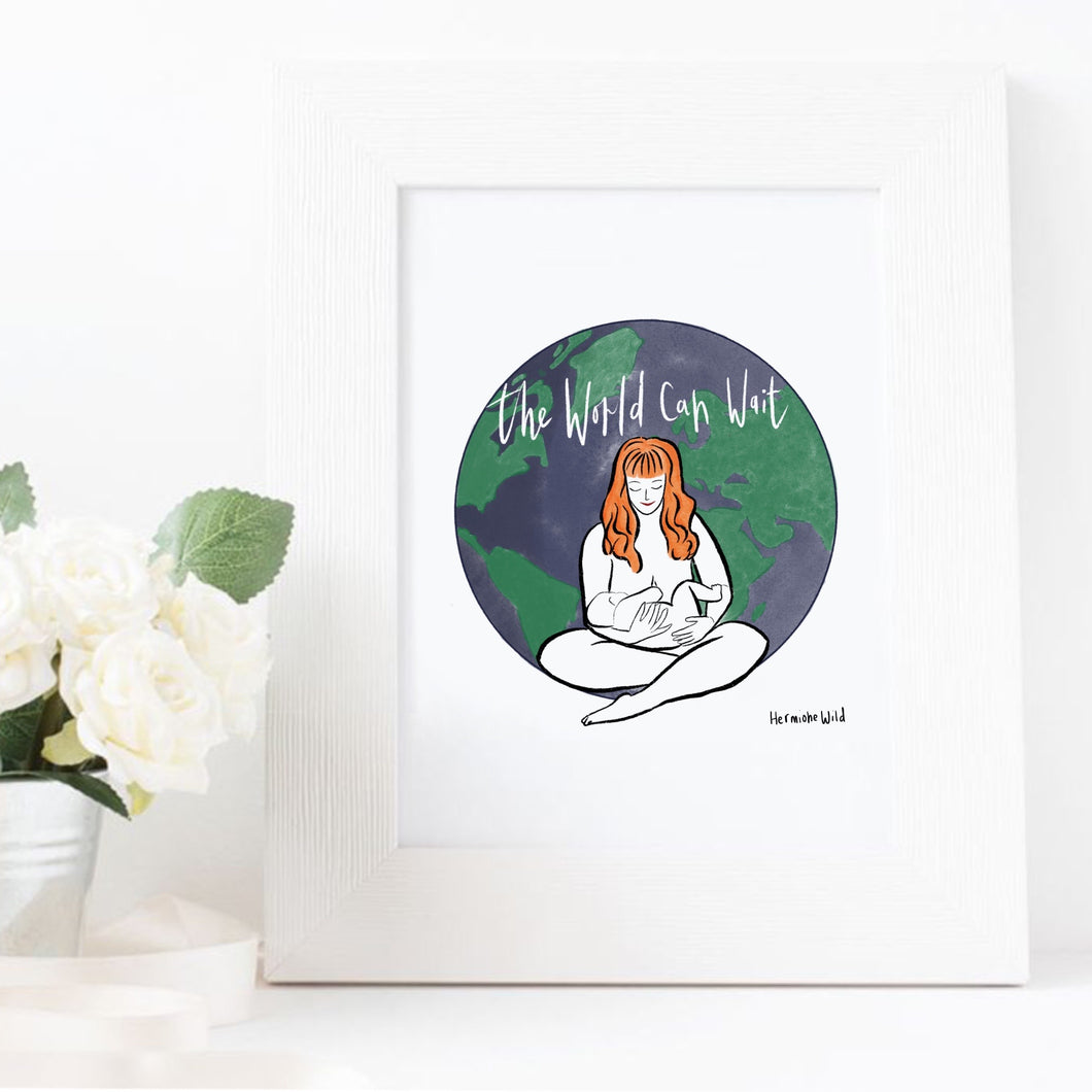 The World can wait giclee art print