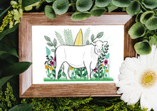 Load image into Gallery viewer, Cow Art Print