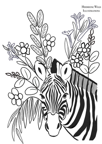Zebra Colouring Sheet