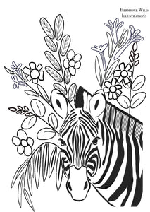 Zebra Colouring Sheet